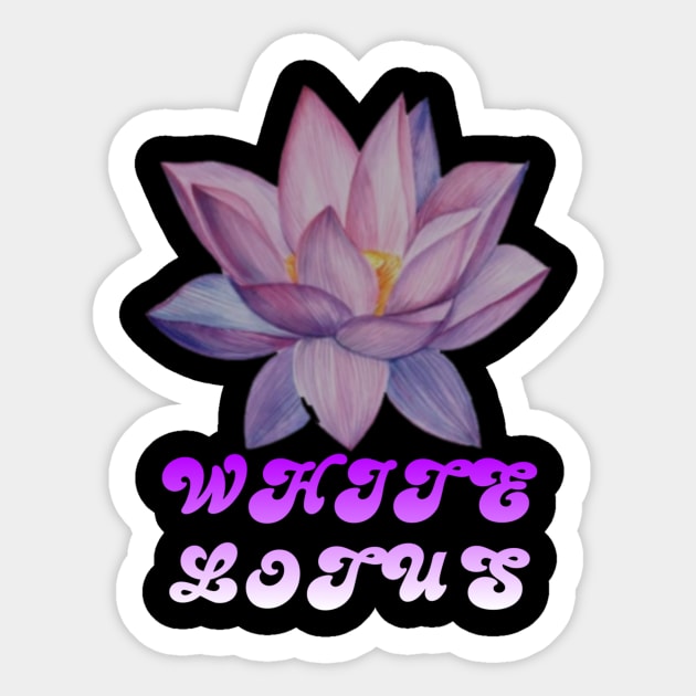white lotus Sticker by ZIID ETERNITY